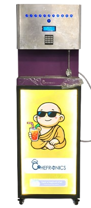 Cocktail Vending Machine with Programming Buttons, Soda Chiller and Automated Dispensing System