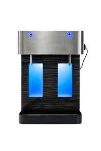 Pani puri water dispensing vending machine with green and red pani and channa ragda dispenser by Chefronics