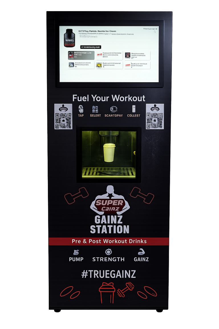 Protein vending machine for gym and fitness centers in India